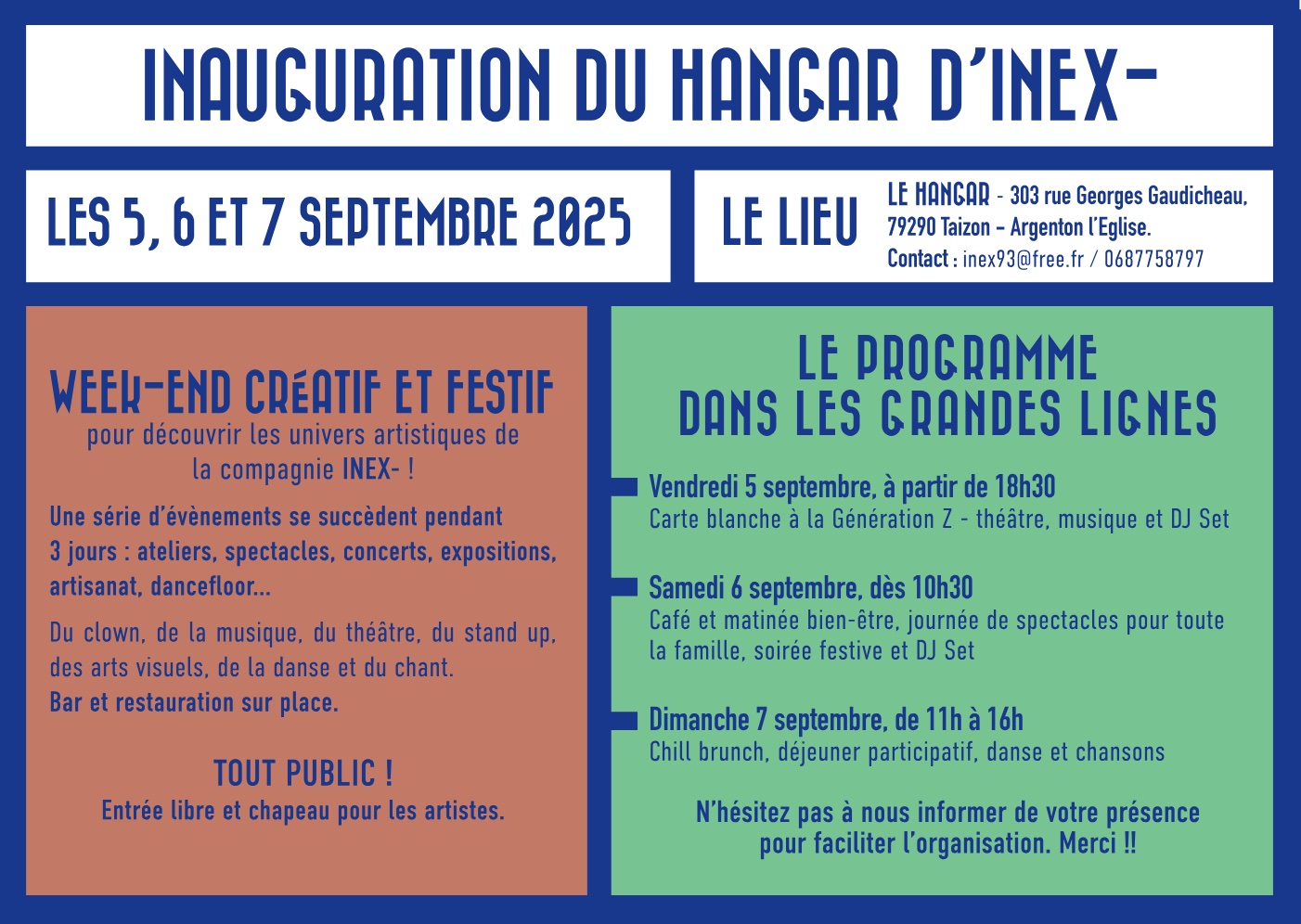 CARTE INAUGURATION HANGAR verso